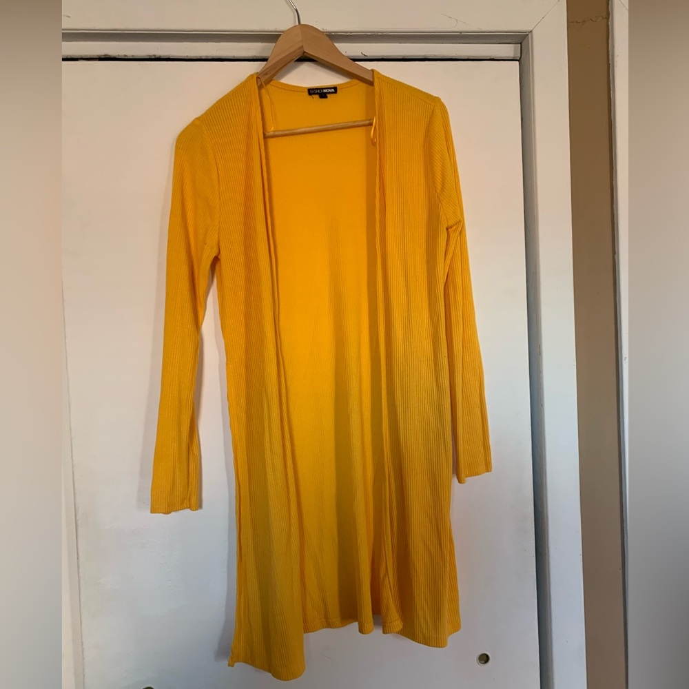 Cardigan with slits on sides